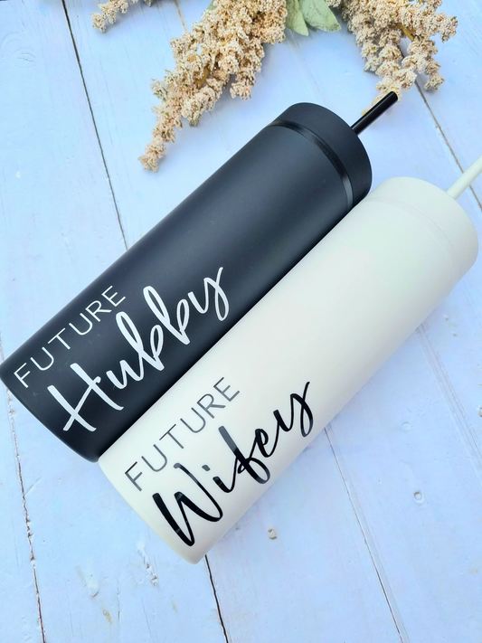 'Me and Mine' Custom Tumbler Bottles (2 Set)